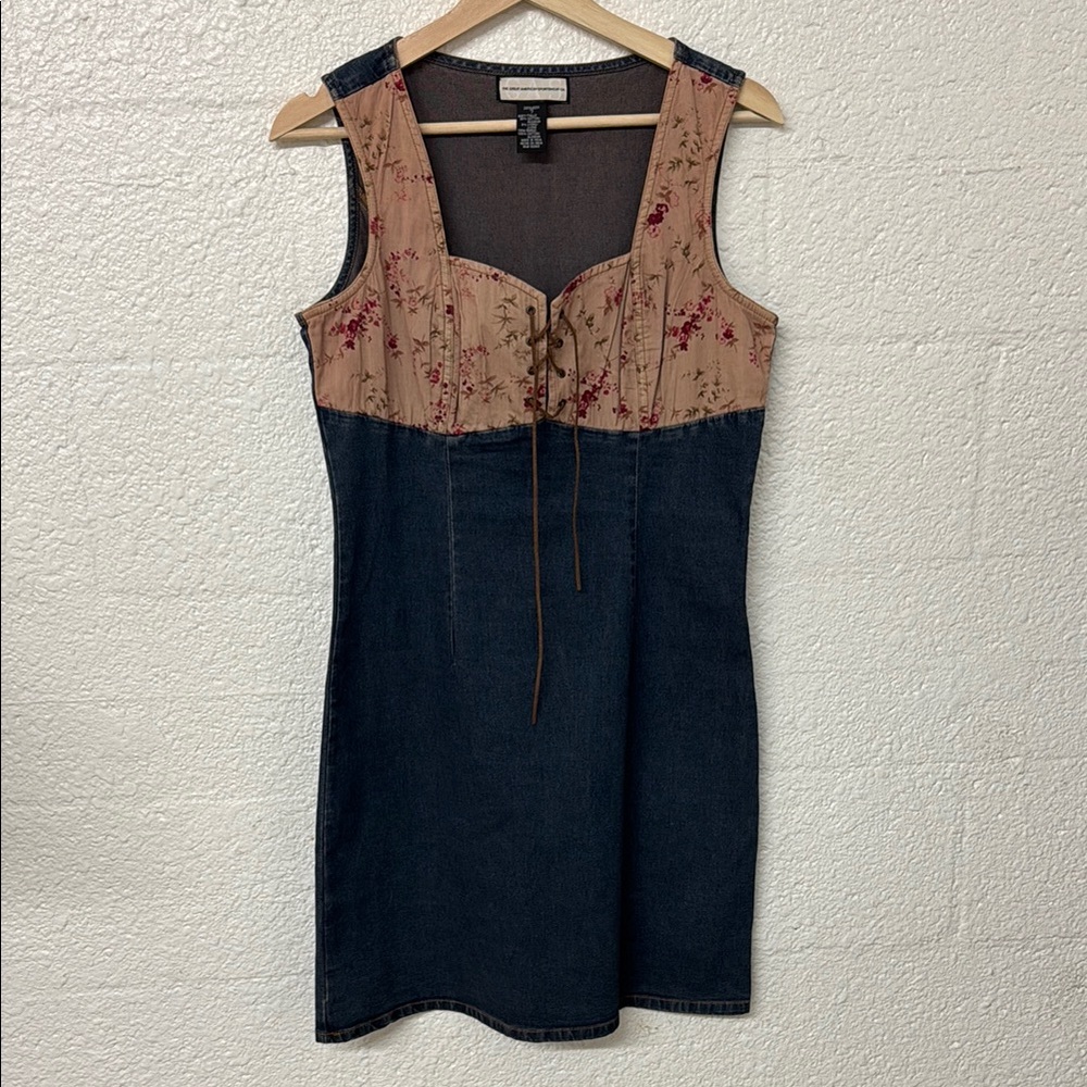 Floral Denim Dress